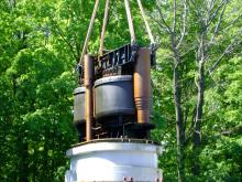 Niagra Fall Heavy Equipment Operating for removal of Transformer