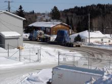 Red Lake Heavy Equipment Operating for removal of Transformer